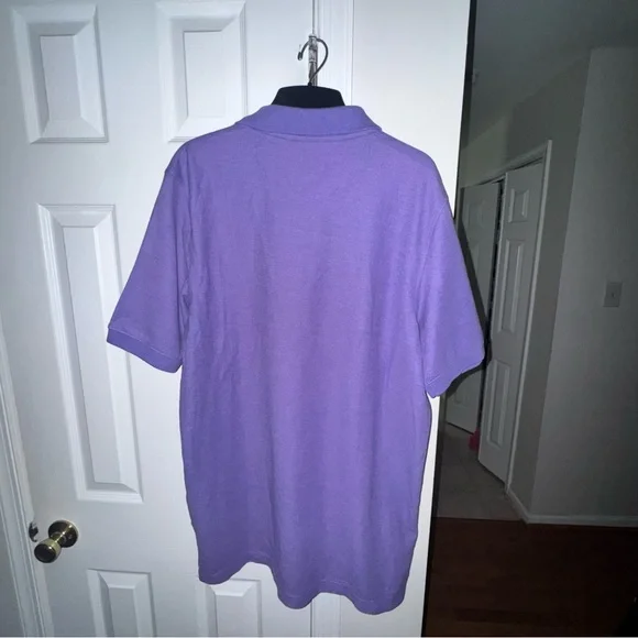Croft & Barrow Mens LT Large Tall Purple Pique Polo Shirt NWT Easy Care Casual - Picture 4 of 11
